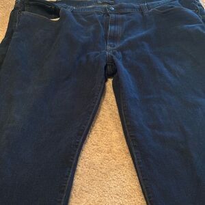 Willis & Walker Men’s Classic Straight Jeans – Blue, Size 46x30